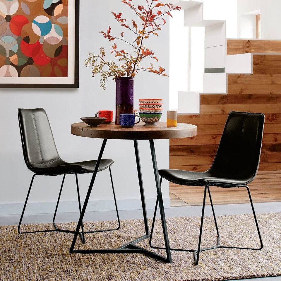 Slope Leather Dining Chair
